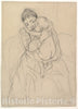 Art Print : Mary Cassatt - Maternal Caress v.1 : Vintage Wall Art