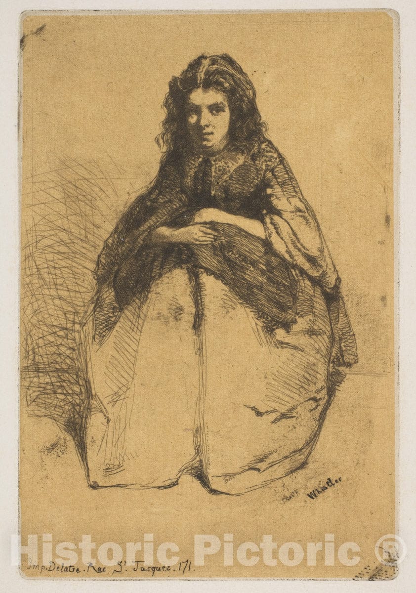 Art Print : James McNeill Whistler - Fumette 1 : Vintage Wall Art