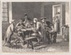 Art Print : William Luson Thomas - Soldiers Playing at Cards, from Illustrated London News : Vintage Wall Art