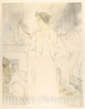 Art Print : Henri de Toulouse-Lautrec - Looking in a Mirror : Vintage Wall Art