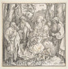Art Print : Albrecht Dürer - The Holy Kinship with Lute Playing Angels : Vintage Wall Art