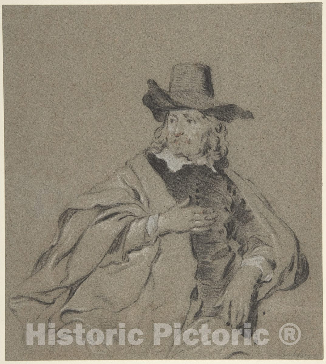 Art Print Jacob Backer Portrait of a Man Vintage Wall Art