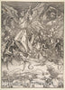 Art Print : Albrecht Dürer - Saint Michael Fighting The Dragon, from The Apocalypse v.1 : Vintage Wall Art