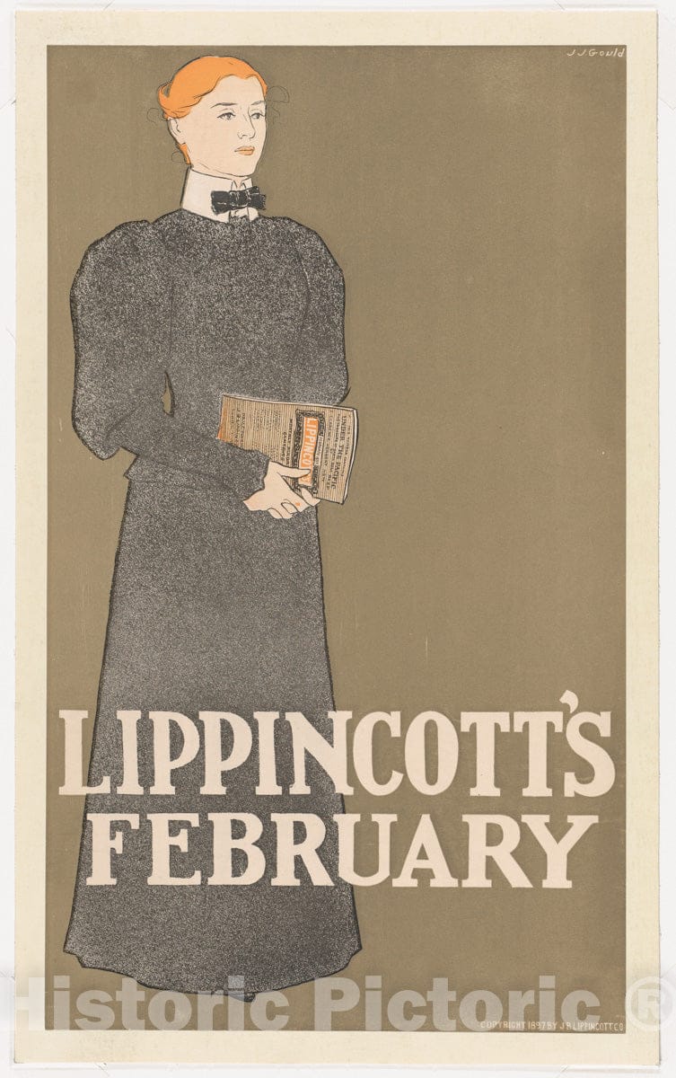 Art Print : Joseph J. Gould, Jr. - Lippincott's: February 1 : Vintage Wall Art