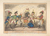 Art Print : George Cruikshank - The Allied Bakers or The Corsican Toad in The Hole : Vintage Wall Art