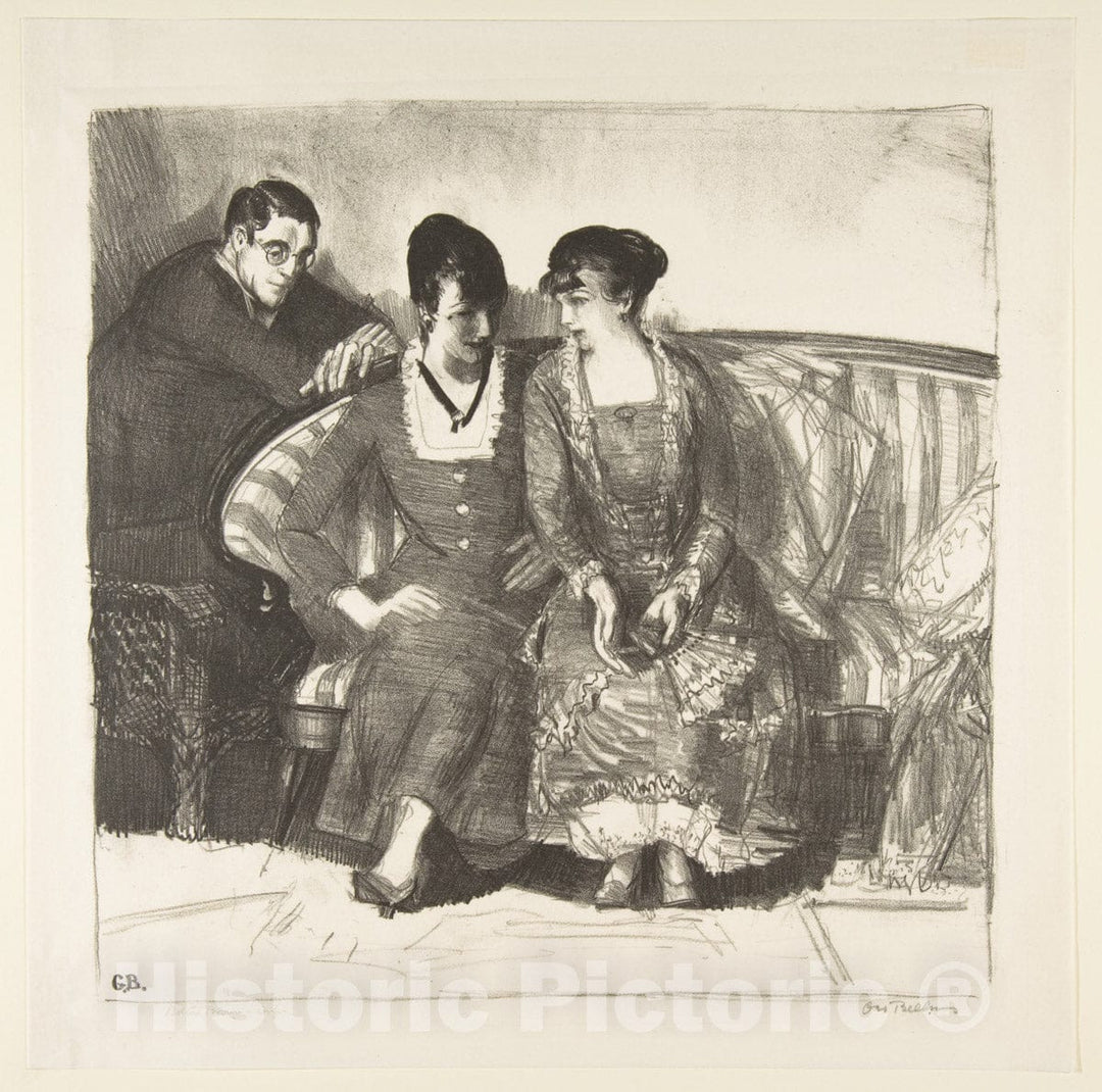 Art Print : George Bellows - Emma, Elsie and Gene : Vintage Wall Art
