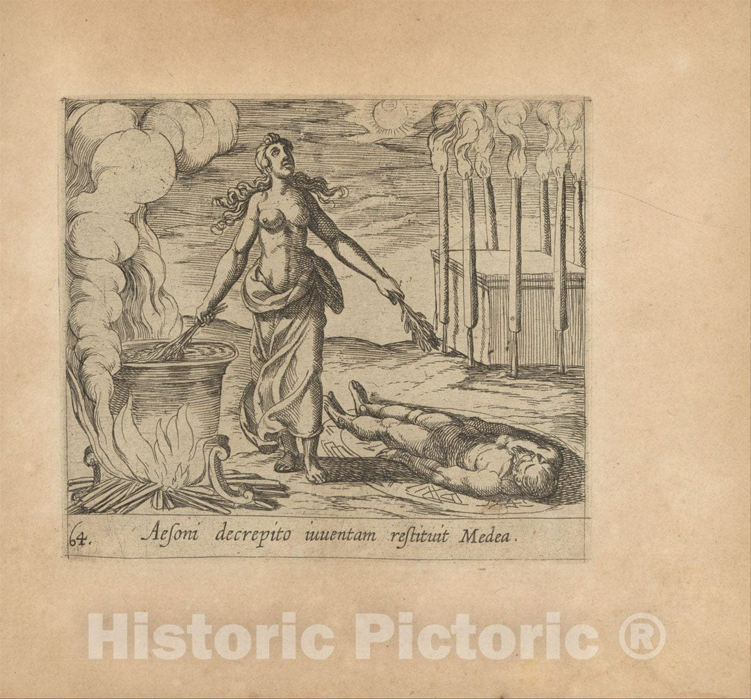 Art Print : Medea Restoring Aeson's Youth - Artist: Willem Jansz. - Created: c1606 : Vintage Wall Art