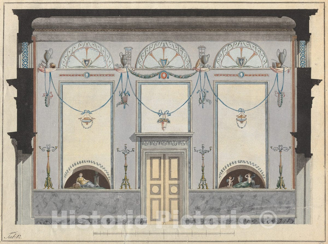 Art Print : Magazin Fur Freunde des Guten Geschmacks der Bildenden und Mechanischen Kunste - Artist: Friedrich August Leo - Created: c1796 : Vintage Wall Art
