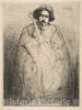 Art Print : James McNeill Whistler - Becquet (J. Becquet, Sculptor) 1 : Vintage Wall Art