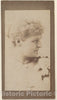Photo Print : Portrait of Actress in Profile, from The Actresses Series (N668) 1 : Vintage Wall Art