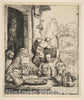 Art Print : Rembrandt (Rembrandt Van Rijn) - Abraham Entertaining The Angels : Vintage Wall Art