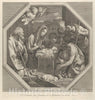 Art Print : The Adoration of The Shepherds who Kneel Together at Right Before The Infant Christ - Artist: Guido Reni - Created: c1655 : Vintage Wall Art