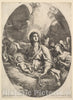 Art Print : Carlo Maratti - The Adoration of The Angels 1 : Vintage Wall Art