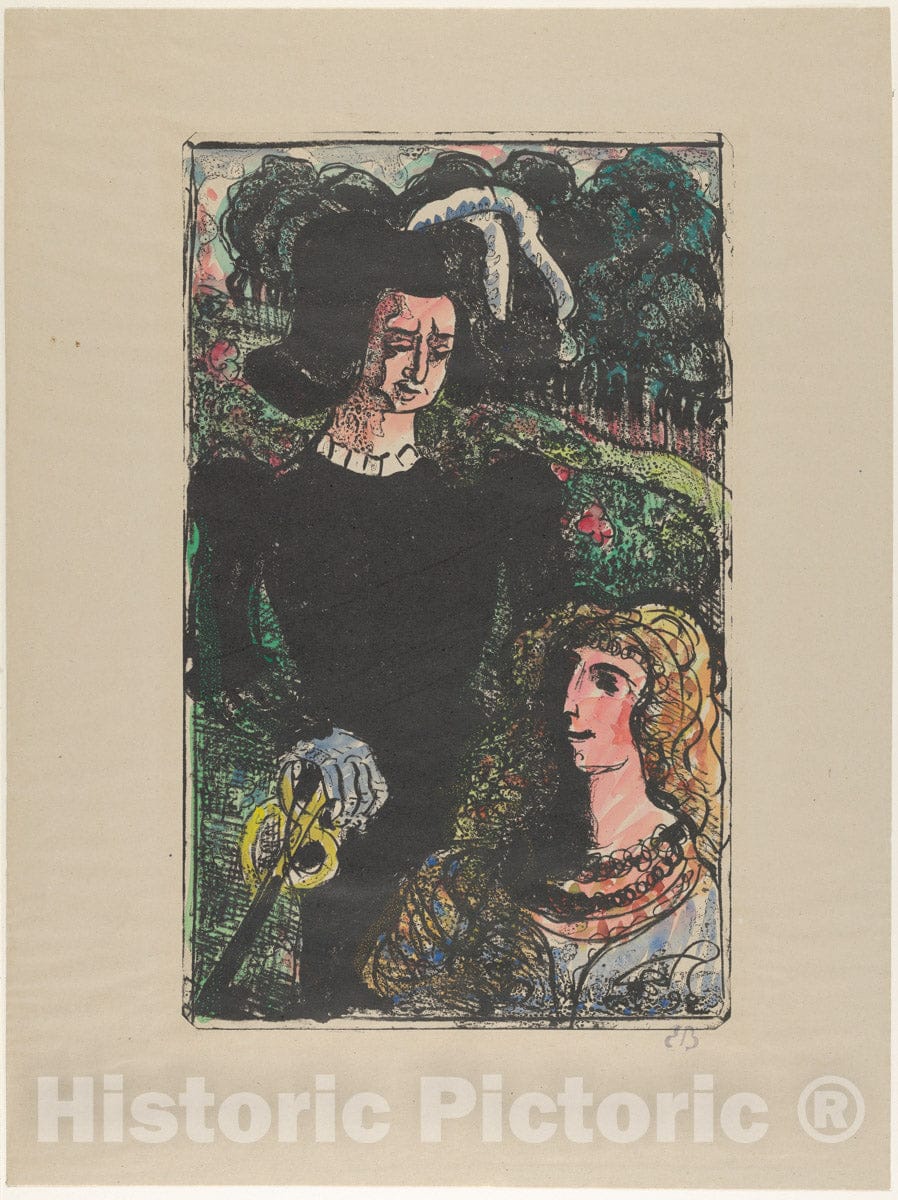 Art Print : Émile Bernard - Go Kill My Husband (The Unfaithful Wife) 2 : Vintage Wall Art
