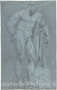 Art Print : Peter Van Lint, Flemish - The Farnese Hercules : Vintage Wall Art