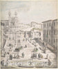 Art Print : Giovanni Paolo Panini - Scalinata Della Trinità dei Monti : Vintage Wall Art