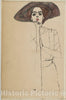 Art Print : Egon Schiele - Portrait of a Woman 2 : Vintage Wall Art