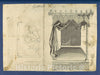 Art Print : Thomas Chippendale - Gothick Gothic Bed, in Chippendale Drawings, Vol. I 1 : Vintage Wall Art