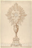 Art Print : Louis Lafitte - Design for a Monstrance (Presented to The City of Trieste by King Louis XVIII) : Vintage Wall Art
