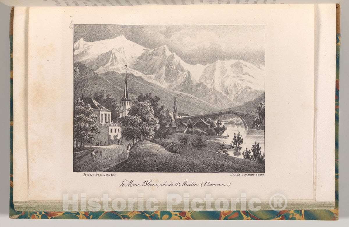 Art Print : Horace Bénédicte de Saussure - Voyages Dans les Alpes. Partie pittoresque. : Vintage Wall Art