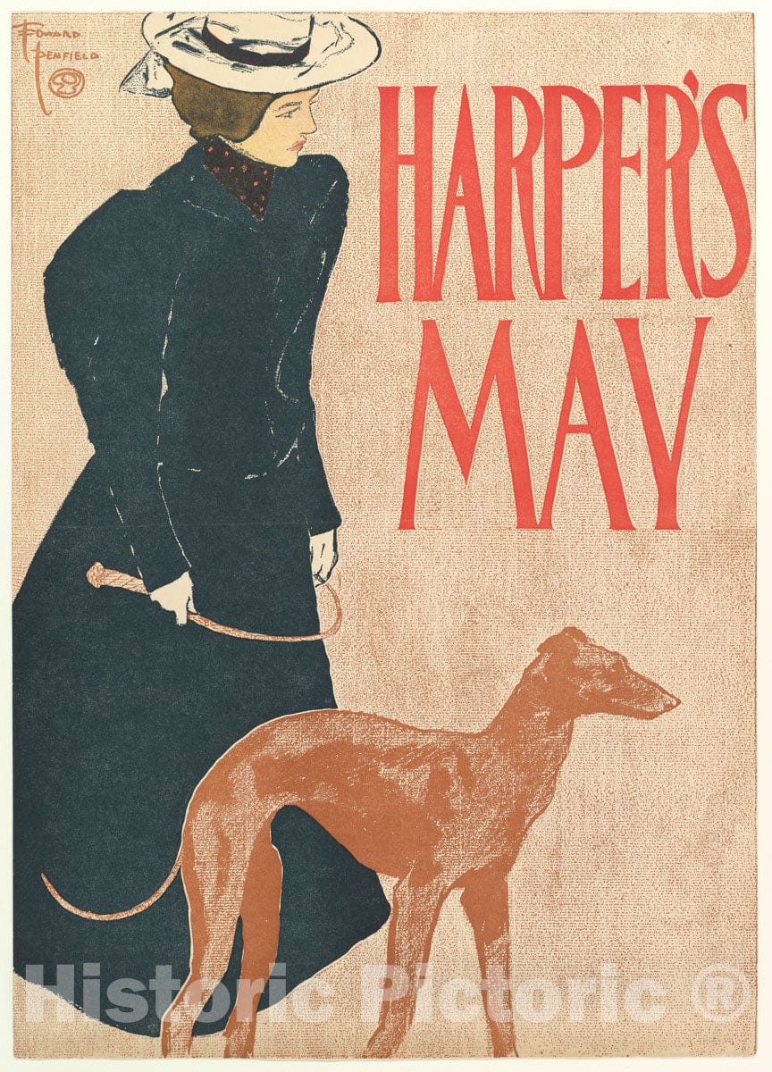 Art Print : Edward Penfield - Harper's: May 2 : Vintage Wall Art
