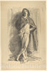 Art Print : John Singer Sargent - Study of a Young Man in a Cloak, Standing : Vintage Wall Art