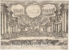 Art Print : Sixth Interlude: Temple of Peace - Artist: Remigio Cantagallina - Created: 1608 : Vintage Wall Art