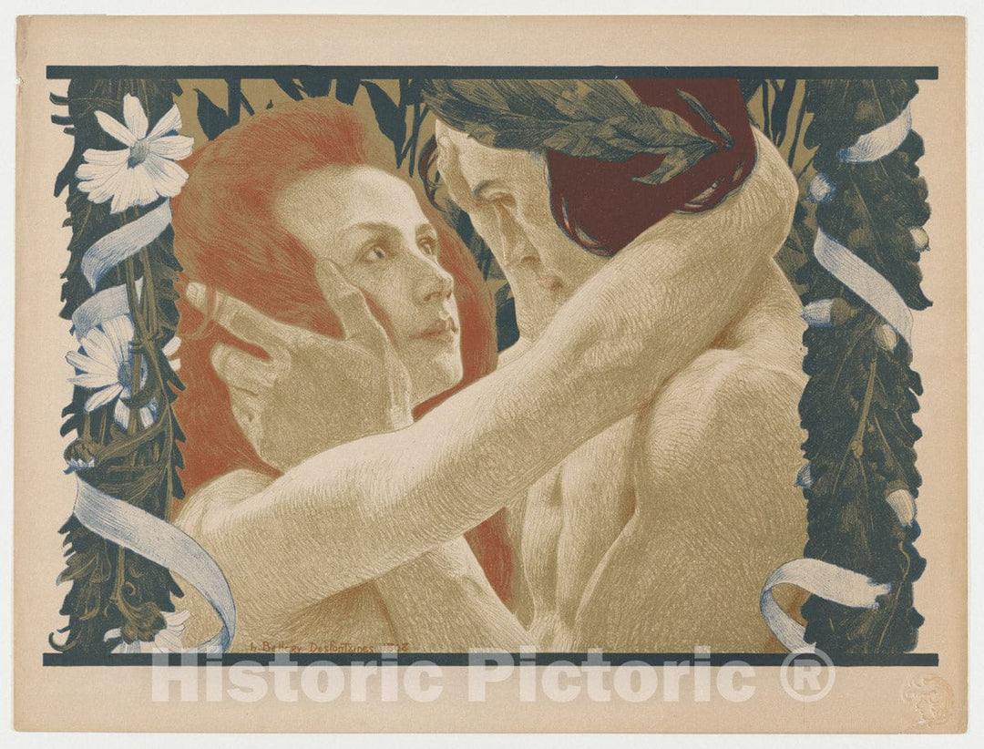 Art Print : Henri-Jules-Ferdinand Bellery-Desfontaines - Enigma : Vintage Wall Art