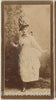 Photo Print : Actress Wearing Elaborate Floral hat, from The Actresses Series (N668) : Vintage Wall Art