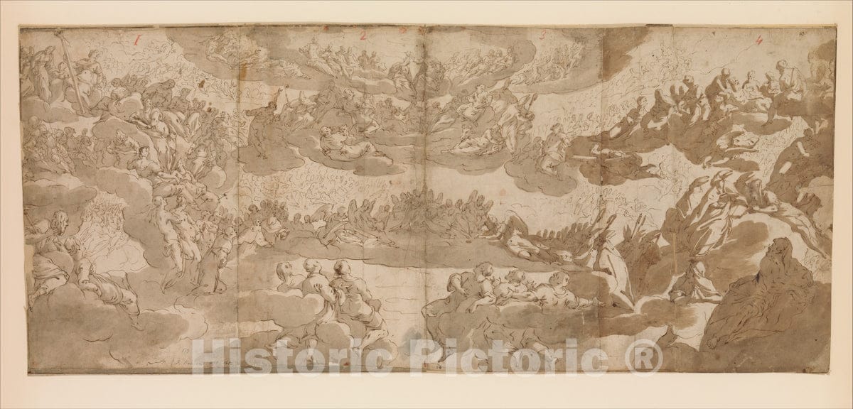 Art Print : After Jacopo Tintoretto (Jacopo Robusti) - Paradise : Vintage Wall Art