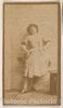 Photo Print : Actress Leaning Against Wall, from The Actresses Series (N664) Promoting Old Fashion Fine Cut Tobacco - 426203 : Vintage Wall Art