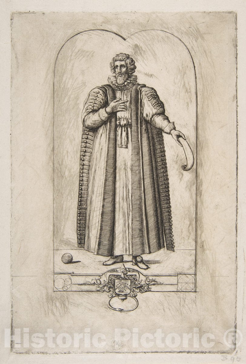 Art Print : Charles Meryon - François Viète : Vintage Wall Art