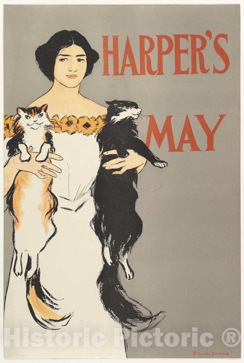 Art Print : Edward Penfield - Harper's: May 4 : Vintage Wall Art