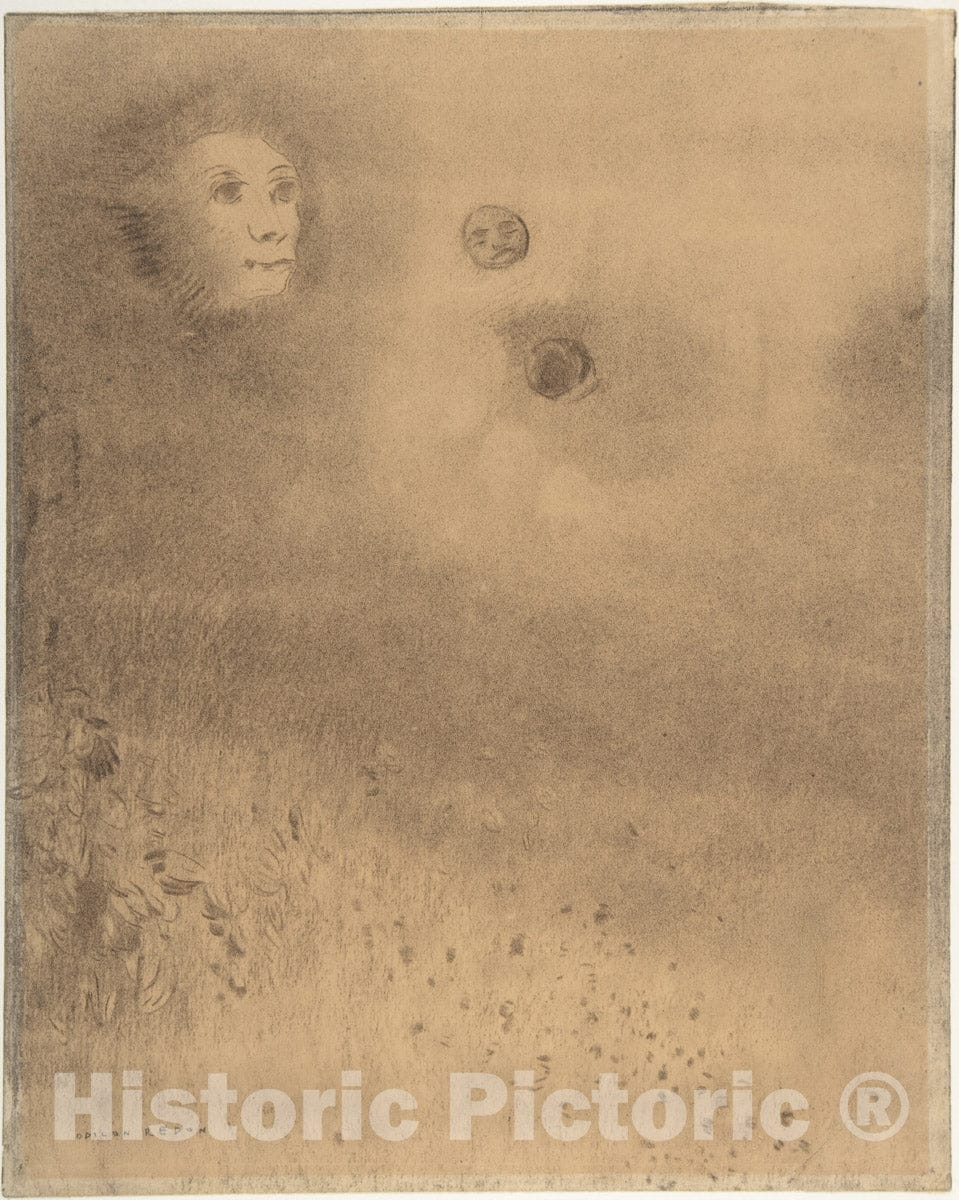 Art Print : Odilon Redon - Hallucinations : Vintage Wall Art