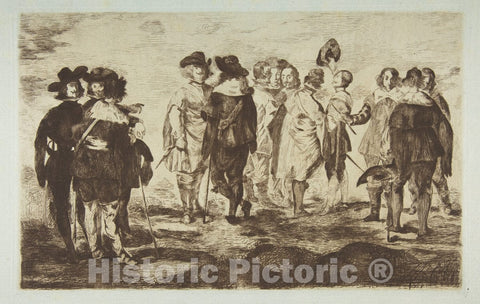 Art Print : Édouard Manet - The Little Cavaliers, After Velázquez 2 : Vintage Wall Art