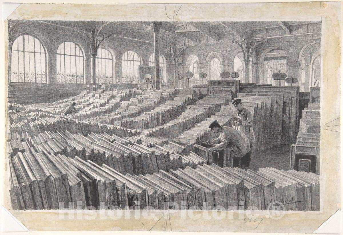 Art Print : Felicien Myrbach-Rheinfeld - Candidates for Admission to The Paris Salon : Vintage Wall Art