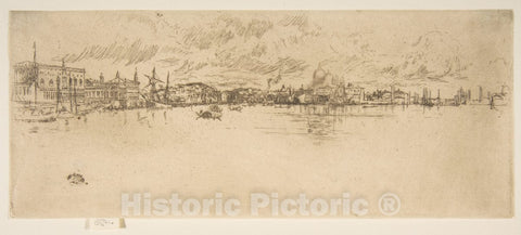 Art Print : James McNeill Whistler - Long Venice : Vintage Wall Art