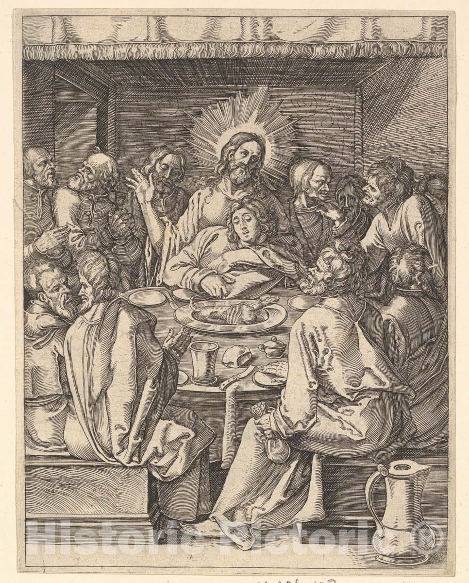 Art Print : Albrecht Dürer - Engraved Copies of The Little Passion - 427629 : Vintage Wall Art