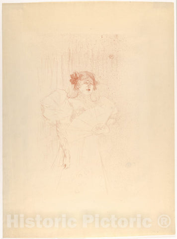Art Print : Henri de Toulouse-Lautrec - Luce Myrès (Front View) : Vintage Wall Art
