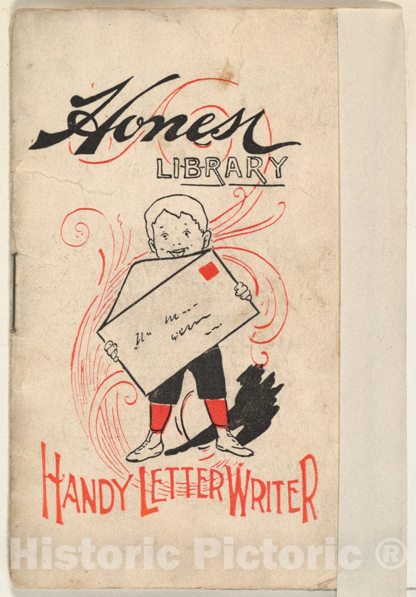 Art Print : Issued by W. Duke, Sons & Co. - Handy Letter Writer, from the Honest Library series issued by Duke Sons & Co. to promote Honest Long Cut Tobacco : Vintage Wall Art