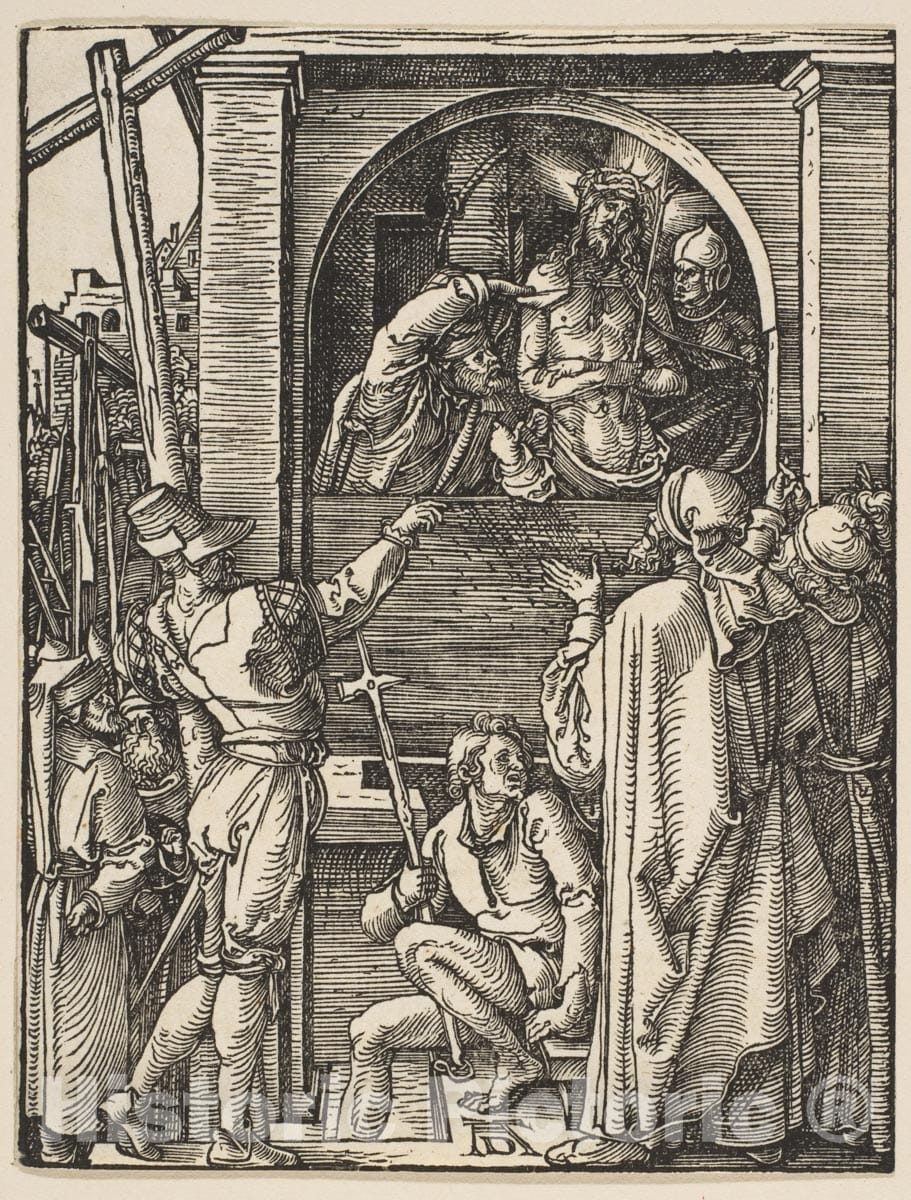 Art Print : Albrecht Dürer - ECCE Homo, from The Small Passion 2 : Vintage Wall Art