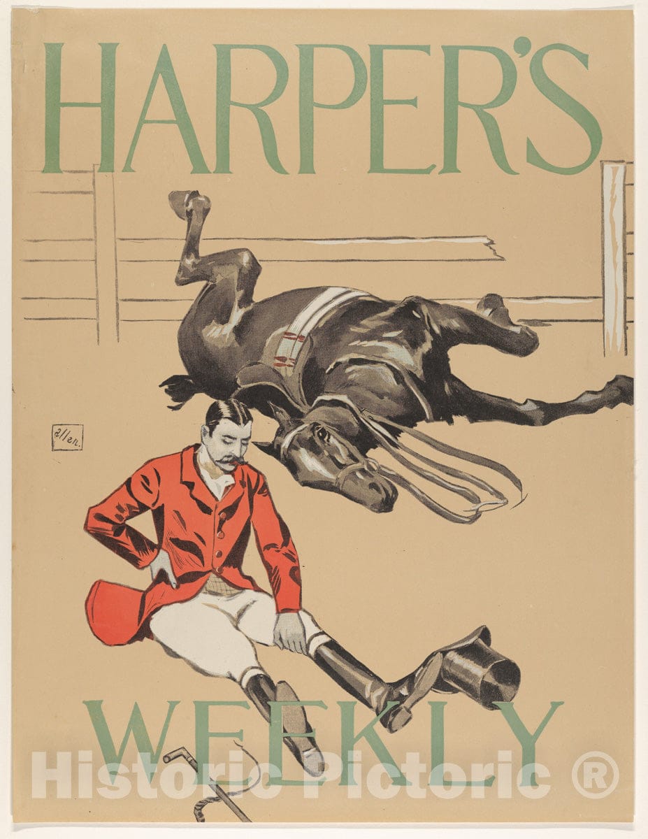 Art Print : William Sullivant Vanderbilt Allen - Harper's Weekly: November 12th : Vintage Wall Art