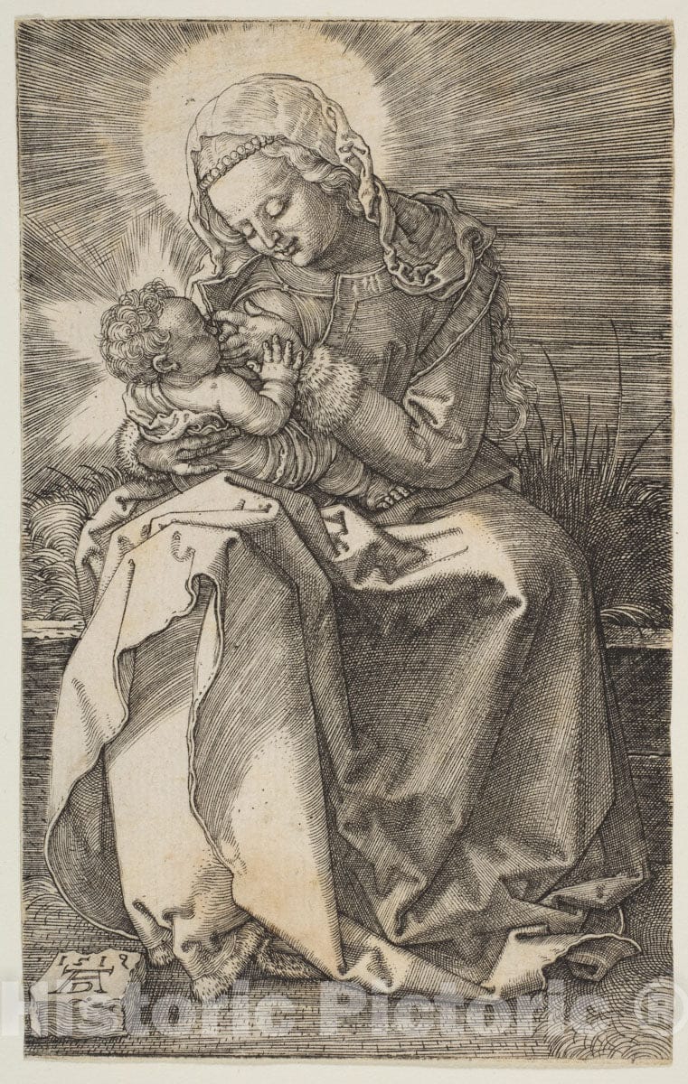 Art Print : Albrecht Dürer - The Virgin Nursing The Child : Vintage Wall Art