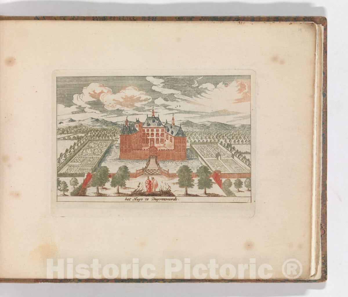 Art Print : Carel Allard - ' 'het Huys te Duyvenvoorde', in: Tooneel Der Voornaamste Nederlands Huizen, En Lust Hoven, Naar T Leven Afgebeeld : Vintage Wall Art