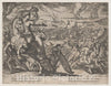 Art Print : Antonio Tempesta - Plate 6: Darius Fleeing from The Battlefield, from The Deeds of Alexander The Great : Vintage Wall Art