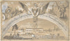 Art Print : German, 19th Century - Illustration for Civic Celebration (?) : Vintage Wall Art