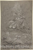 Art Print : Paul Troger - Christ in The Garden of Gethsemane : Vintage Wall Art