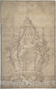Art Print : Pierre Puget - Design for a Tabernacle : Vintage Wall Art
