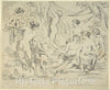 Art Print : Italian, 19th Century - Dianna, her Nymphs, and Callisto : Vintage Wall Art