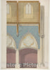Art Print : Jules-Edmond-Charles Lachaise - Elevation of Nave, Chapelle des Catéchismes, Ste Clothilde, Paris : Vintage Wall Art